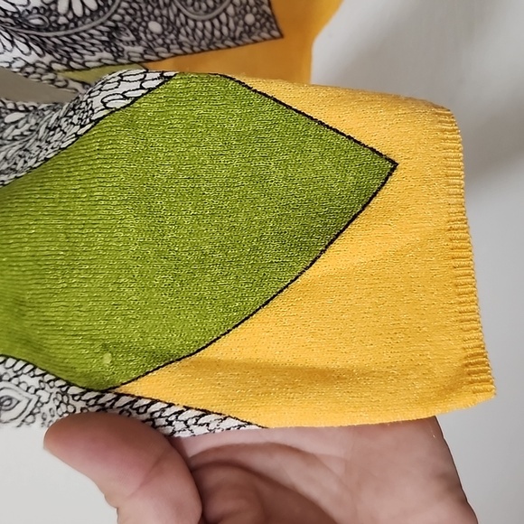 Paisley print bright long sleeve Union Made Vintage top size M - Picture 5 of 12